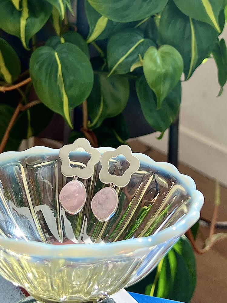 Bloom and Stone Earrings