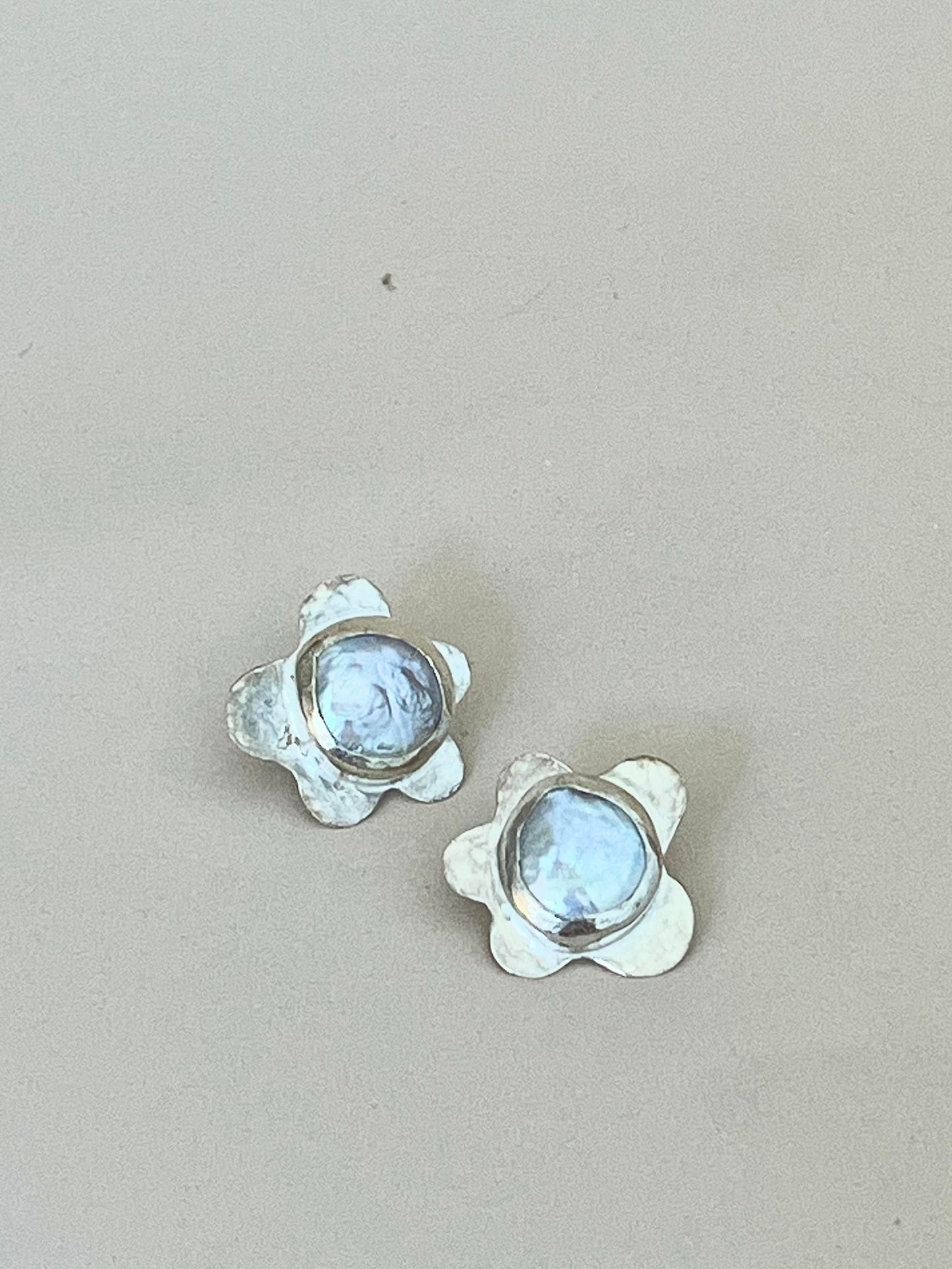 Pearl Flower Earrings