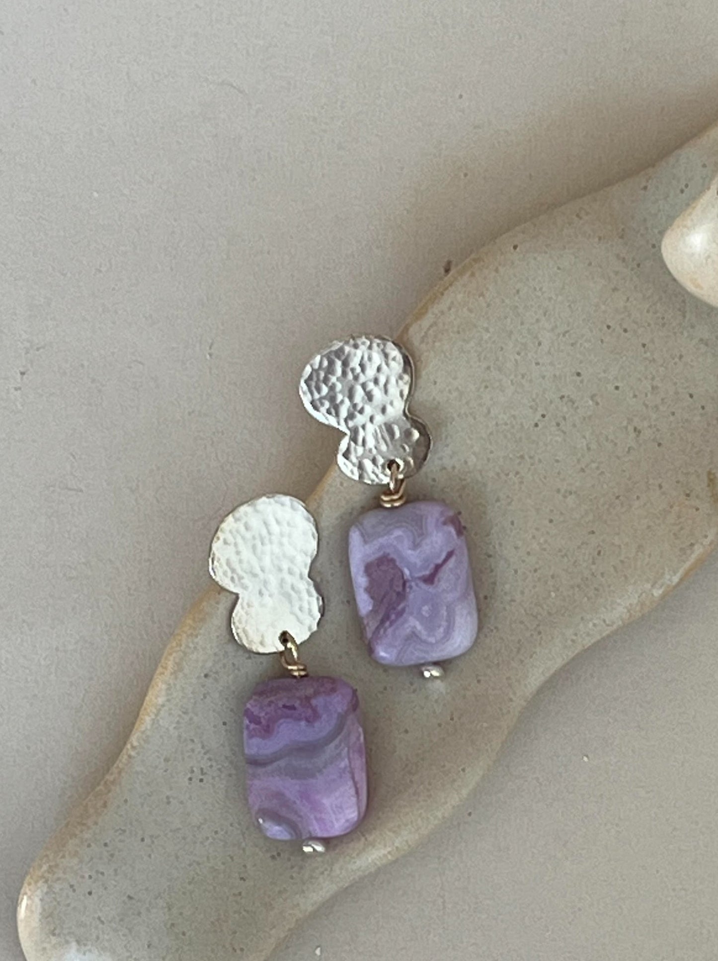 Purple Jelly Earrings