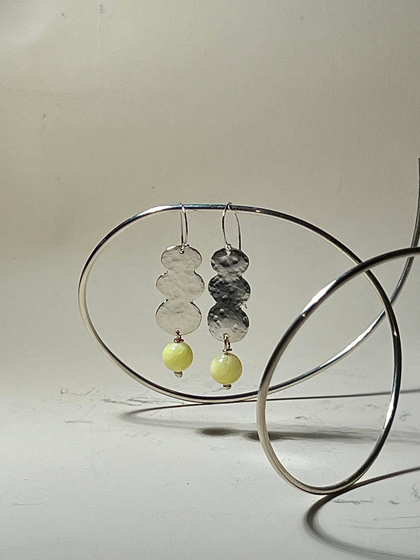 Citrine Wave Drop Earrings